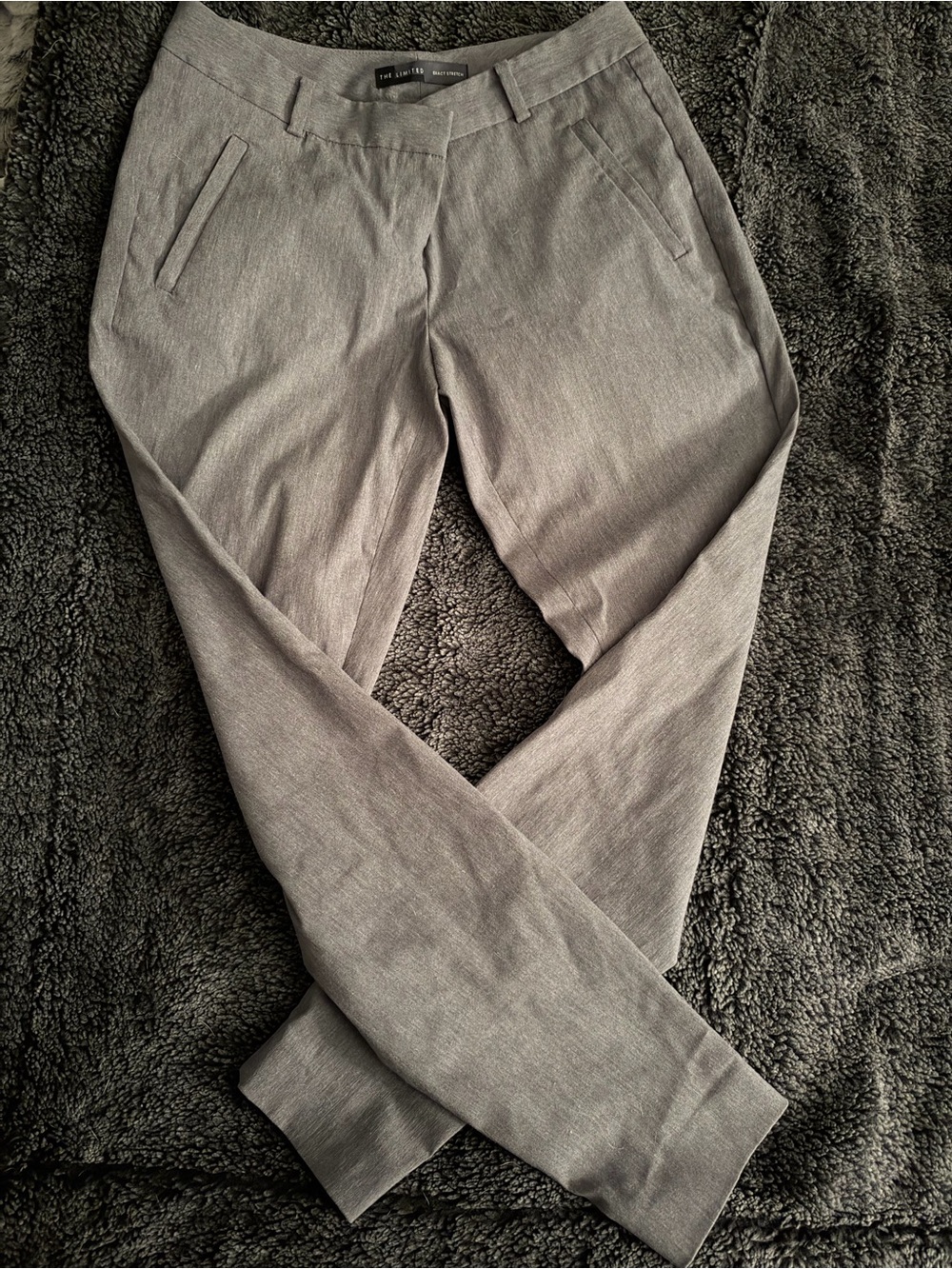 The Limited Straight Leg Pants in Light Gray